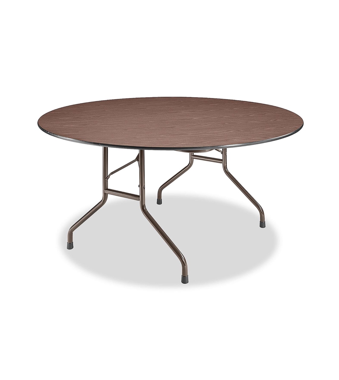 60 Round Folding Laminate Table Highland Metalcraft Ltd